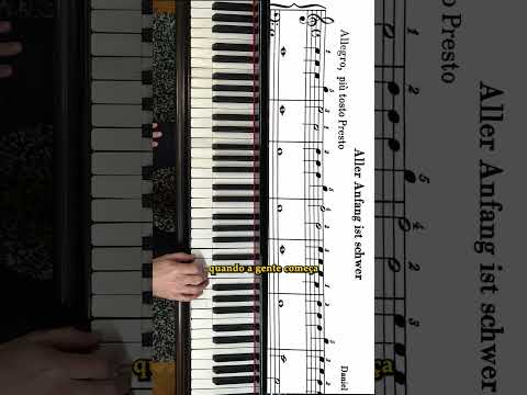 Com qual dedo tocar uma nota? #aulamusical#classicalmusic #pianotips