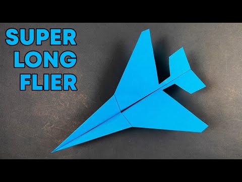 How To Make an Easy Paper Airplane That Flies Far (Super Design - Easy)