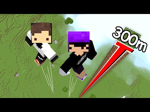 minecraft mas a cada PULO pulamos mais ALTO