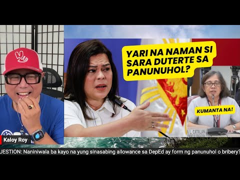 YARI NA! MAY ISA PANG KUMANTA SA PANUNUHOL DAW NI SARA DUTERTE.