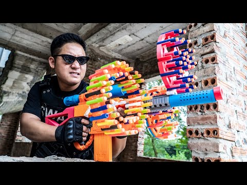 LTT Game Nerf War : Warriors SEAL X Fight Crime Group Mr Zero Top 5 Nerf Guns Playtime Adventures 2