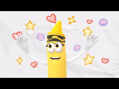 Meet the Cutest Yellow Crayon! | @CrayolaCrewOfficial Fun & Imaginative Cartoons for Kids