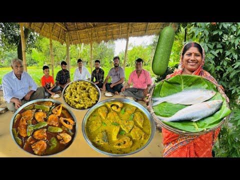 মায়ের হাতে বেগুন-ইলিশের ঝোল, সরষে-ইলিশ আর ইলিশের মাথা দিয়ে চালকুমড়োর ঘন্ট। Ilish recipe