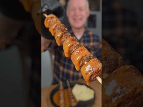 Bobby Hill's Charred Yuzu-Wurst Sausage Link Skewers!🍢🔥 #shorts #bobbyhill #sausage #kingofthehill