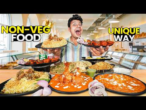 I Ordered every non veg food item but in a unique way!!! Mutton Biryani, Butter Chicken & Fish Tikka