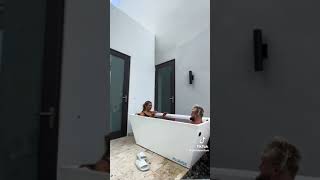 Jake and Jutta taking a Ice bath!