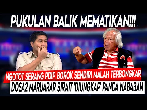 Mematikan❗Ngotot Serang PDIP Borok Sendiri Malah Terbongkar, Dosa2 Maurarar 'Diungkap' Panda Nababan