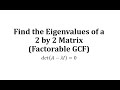 Eigenvalues and Matrix Operations