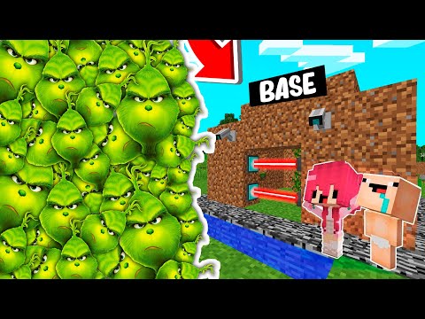 RETO DE LA BASE VS 1000000 EL GRINCH 😨😱 BASE BEBE NOOB VS BASE PRO en MINECRAFT