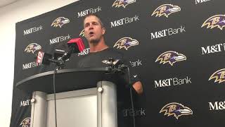 John Harbaugh Miami Dolphins postgame 8/25/18