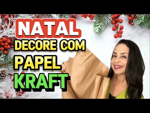 DIY- DECORAÇÃO INCRÍVEL E FÁCIL DE FAZER COM PAPEL KRAFT