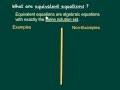 Algebraic Equations and Simplification