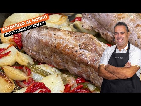 Solomillo de cerdo al horno con patatas