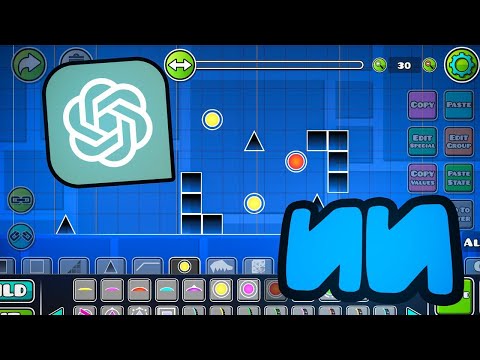 Исскуственный Интеллект СТРОИТ УРОВЕНЬ в Geometry Dash!