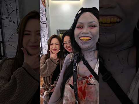 real life Zombies| giả làm zombie chơi Halloween sớm🧟‍♂️ #mylinhmakeup #zombie #makeup