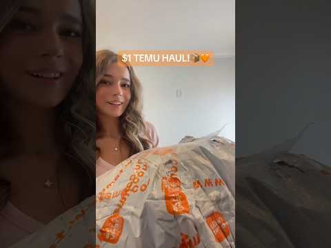 TEMU HAUL! 🧡COMMENT YOUR FAV ITEM! 📦 #temu #haul #preppy #preppyclaws #unboxing
