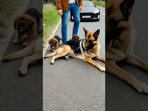 Kind people helped this German pastor#dog #shorts