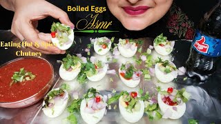 Boiled Eggs 🥚 Eating Challenge With Very Hot🔥 & Spicy 🥵 Chutney | Food Challenge