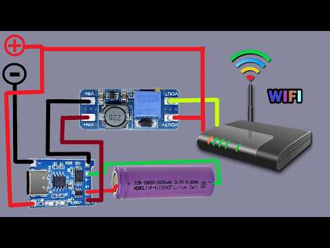 DIY Auto-Switching Mini UPS for Modem & Router | Uninterruptible Power Supply!