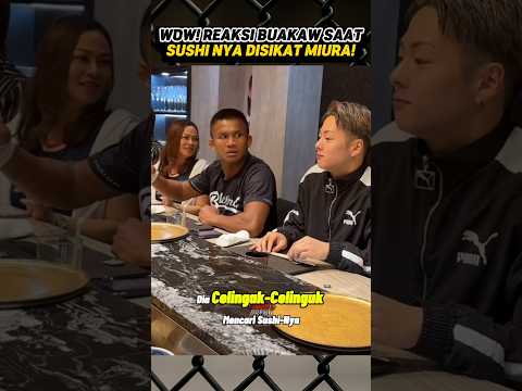 WOW! REAKSI BUAKAW SUSHINYA DISIKAT MIURA!👊🤣#highlights #fighter #buakaw #miura #shorts