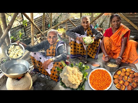 ঠাকুমা ফুলকপি ও মুসুর ডাল দিয়ে এমন একটি রান্না করলো, যা কষা মাংস কেউ হার মানাবে।Fulkopi Recipe