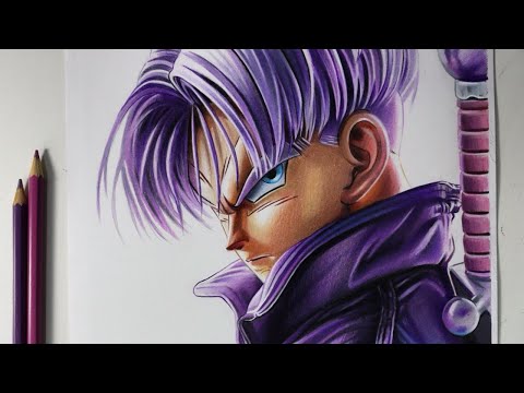 Como desenhar o "TRUNKS REALISTA" - Dragon Ball Z