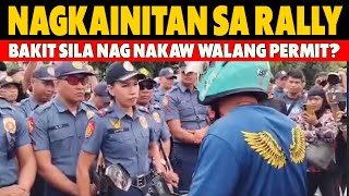 KAKAPASOK LANG MGA NAG RALLY AYAW PAYAGAN MAKAPASOK NG MGA LESPU NA NAG HAHANAP NG PERMIT REACTION