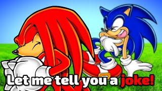Sonic says an unfunny joke