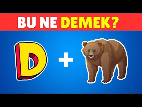 Emojilerle Anlatılanı TAHMİN ET 🔥😱 Tam 50 Kelime Bulmaca🕵🏻 Bul Bakalım Emoji