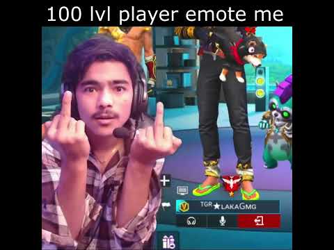 100 level player se liya laka ne emote ka badla👿 #lakagaming #viral #shorts