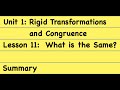 Congruence and Transformations in Geometry