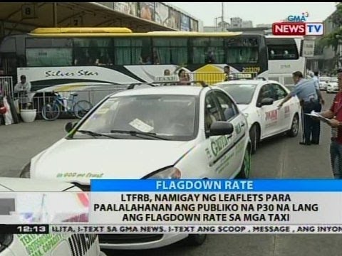 Ltfrb Namigay Ng Leaflets Upang Ipaalala Na P Na Ang Flag Down Rate