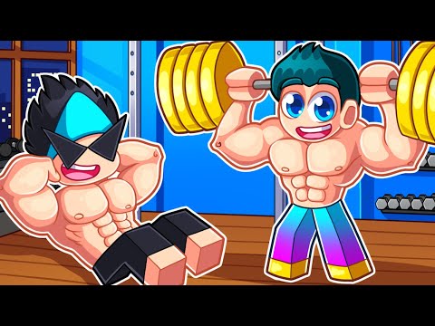 Becoming the STRONGEST in GYM LEAGUE ROBLOX