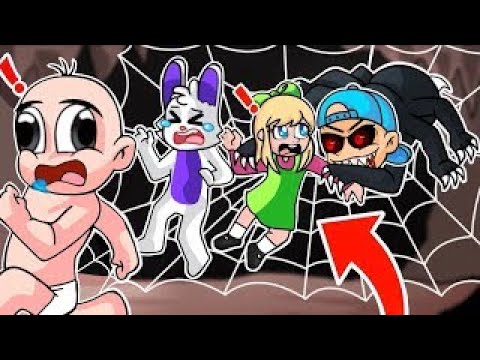 BEBE PECHOCHIN se CONVIERTE en UNA ARAÑA NOOB en ROBLOX 😱🕷 ESCAPE EN ROBLOX