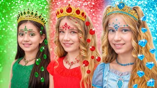 Ruby, diamond and emerald girl glow up story for concert!