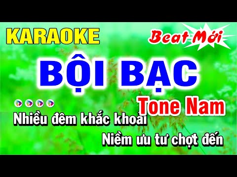 Karaoke Bộ Bạc (Beat Hay) TONE NAM Nhạc Sống | Lâm Hiền Karaoke ♫