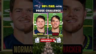 PATRIOTS vs SEAHAWKS ‘PAUSE’ Challenge 🔥🏈 #shorts #nfl