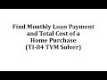 Janelle's Home Loan Calculations