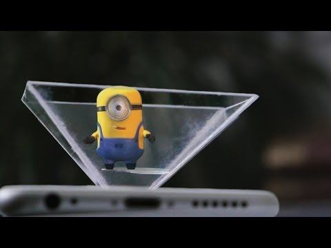 How To Make your own 3d hologram projector using CD case & smartphone