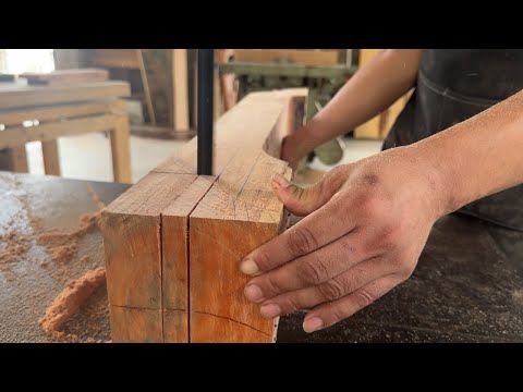 Crafting Luxury Furniture from Dried Tree Trunks - A 20-Year-Old's Masterpiece.