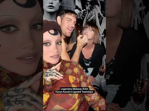 Lipstick Technique 💋 from legendary makeup artist Kevyn Aucoin