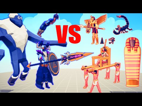 LONG VERSION-MEGA VIKING vs MEGA EGYPT TEAM vs TEAM | TABS - Totally Accurate Battle Simulator