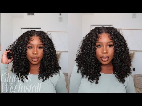 Pre Cut + Pre Plucked＋Pre Style Beginner Wig Install Glueless Finger Coily Thick 250%