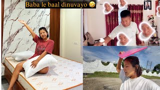 NEW ROOM MA AJA DEKHI 😍 BABA KO SWAG CHUTTAI CHA FERI🤣I’M STARIGHT FORWARD 🙆🏻‍♀️