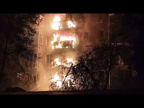 YouTube video thumbnail: Dozens Injured as Russia Launches Barrage of Hundreds of Drones and Missiles Across Ukraine
