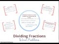 Dividing Fractions in Word Problems