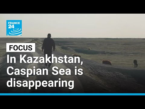 YouTube video thumbnail: In Kazakhstan, Caspian Sea is Disappearing at Alarming Pace
