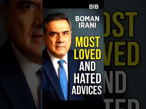 ONE ADVICE BY BOMAN IRANI #advice #lifelessons #learning #bomanirani #podcast