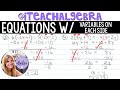 Solving Equations with Variables on Both Sides