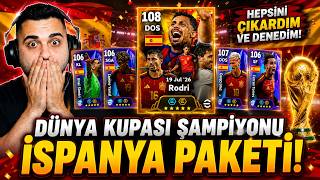 Dünya Kupası Şampiyonu İSPANYA PAKETİ! 108 Rodri, Yamal, Torres, Cucurella.. 🔥 Top Açılımı + Deneme!
